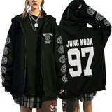 Y2K Graphic Zip-Up Hoodie