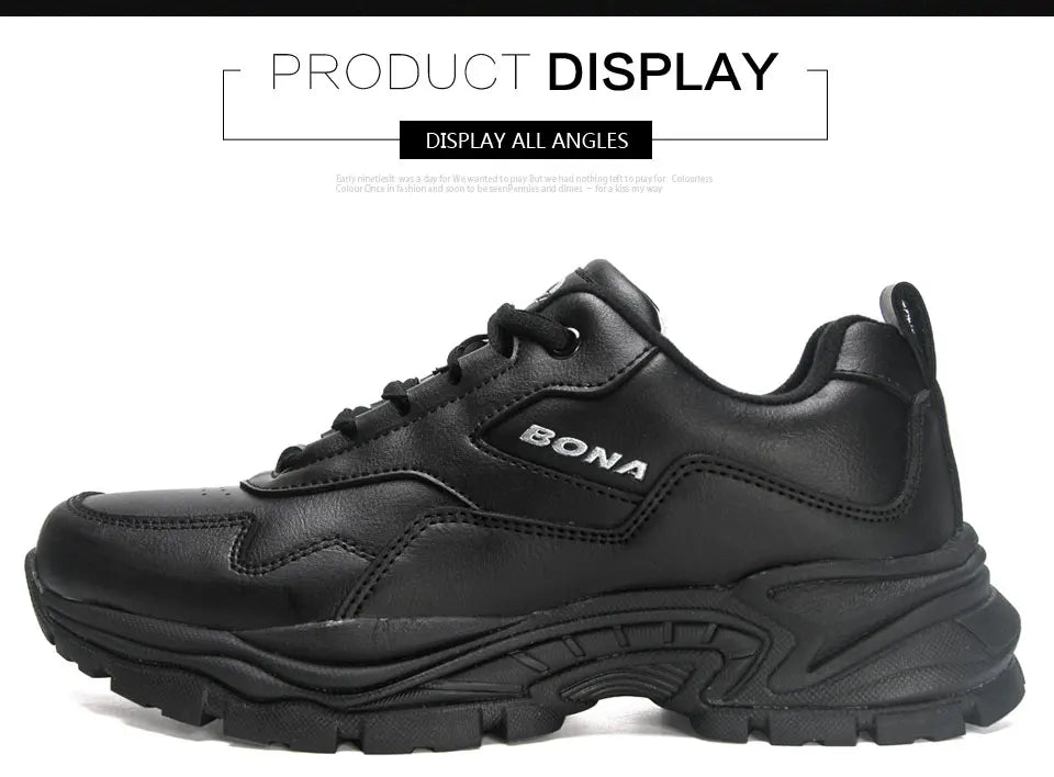BONA New Designers Running Shoes Casual Fashion Sport Shoes Women Summer Breathable Luxury Brand Sneakers Ladies Footwear