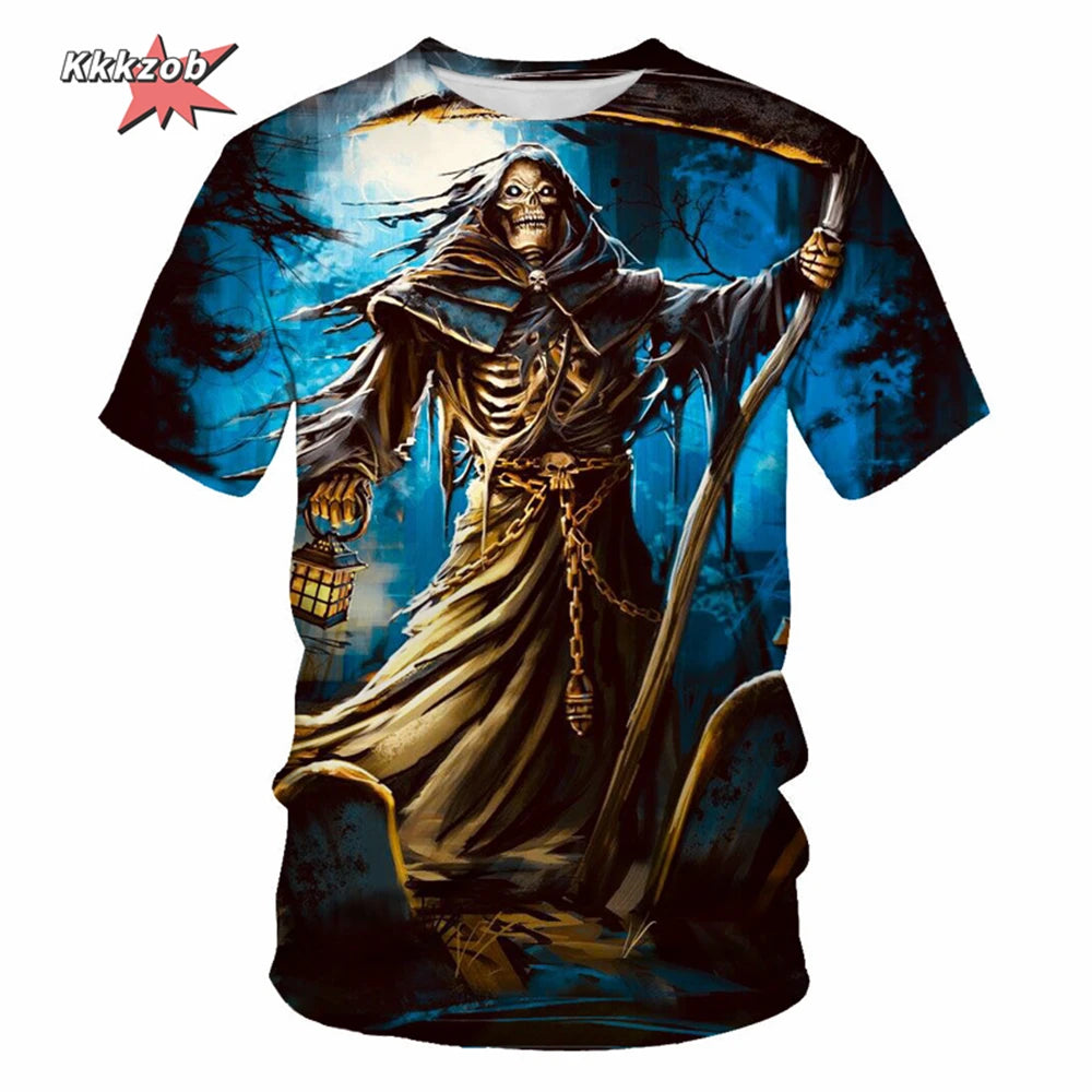 Men's Skull Beer Graphic T-Shirt