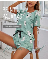 Cartoon Print Women’s Pajama Set