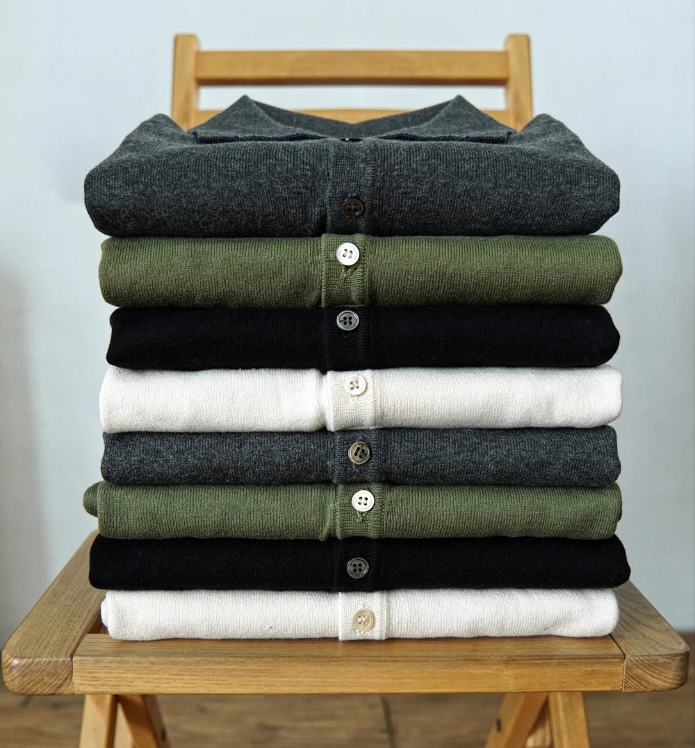 SauceZhan Knit Polo Shirt – Men's Cotton Summer Tee