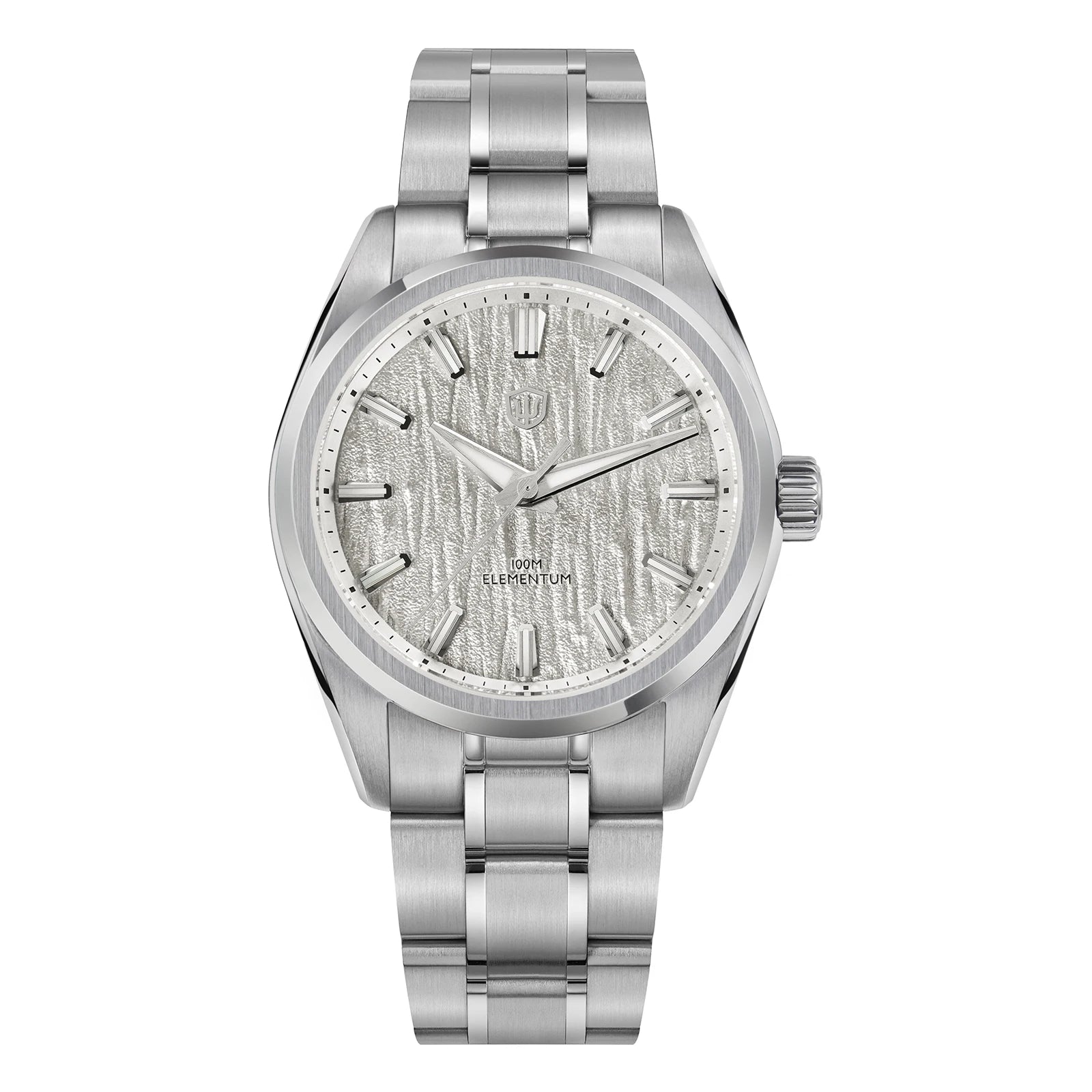 Watchdives WD0003C Quartz Watch VH31 Sweep Seconds Movement 38mm Ice Crack Dial Sapphire Luminous 100m Waterproof Men Wristwatch