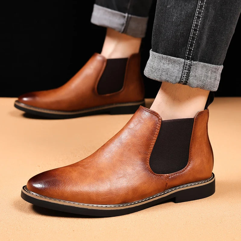 Men’s Retro Chelsea Ankle Boots