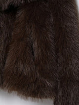 Elegant Faux Fur Oversized Coat