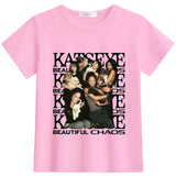 New KATSEYE Children's Summer Clothing for Infants and Toddlers - Round-neck, Lightweight, Short-sleeved T-shirt Top