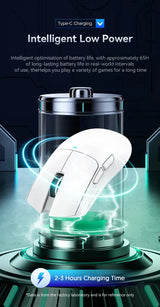 Attack Shark X11 PAW3311 Wireless Bluetooth Mouse, 2.4G 400IPS RGB PC Gaming Mouse