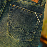 19oz Selvedge Denim Straight-Leg Jeans for Men | Emerald