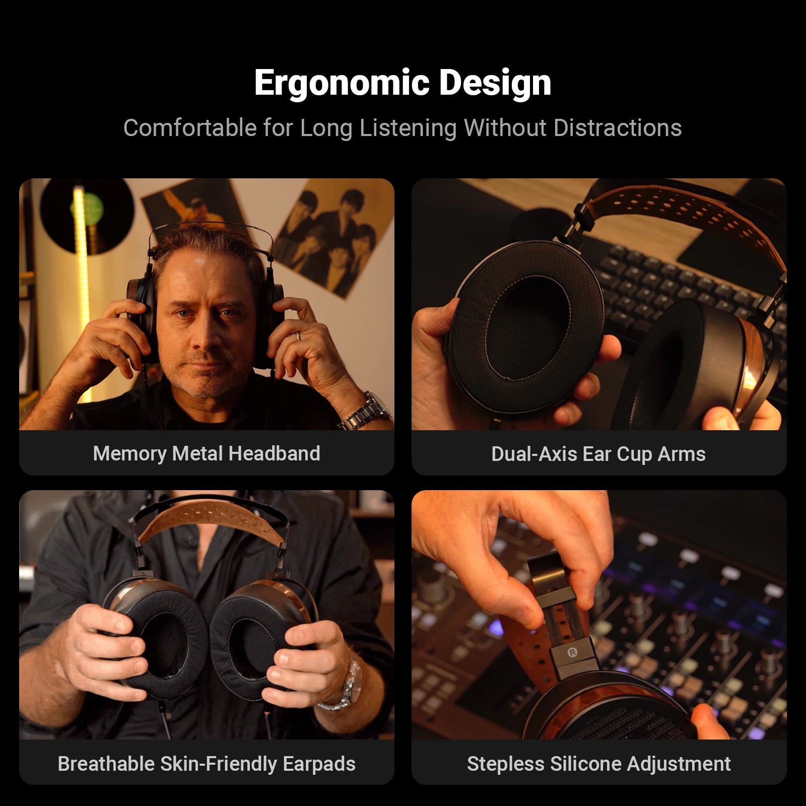 Fosi Audio i5 Open-Back Planar Magnetic Headphones