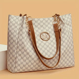 Women's Vintage Letter Tote Shoulder Bag