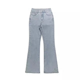 Women's Y2K Wide-Leg Bootcut Jeans – High Waist