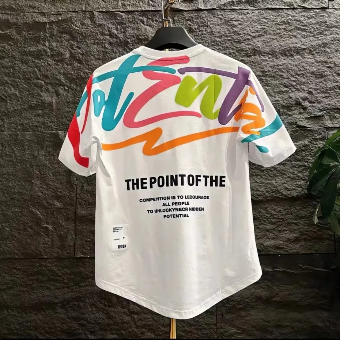 Men's Breathable Printed Crew Neck T-Shirt