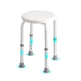 SucceBuy Shower Chair for Inside Shower Adjustable Height Shower Stool Non-Slip Bench Bathtub Seat  for Elderly Disabled Adults