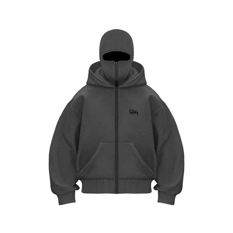 Y2K Goth Harajuku Double Hoodie