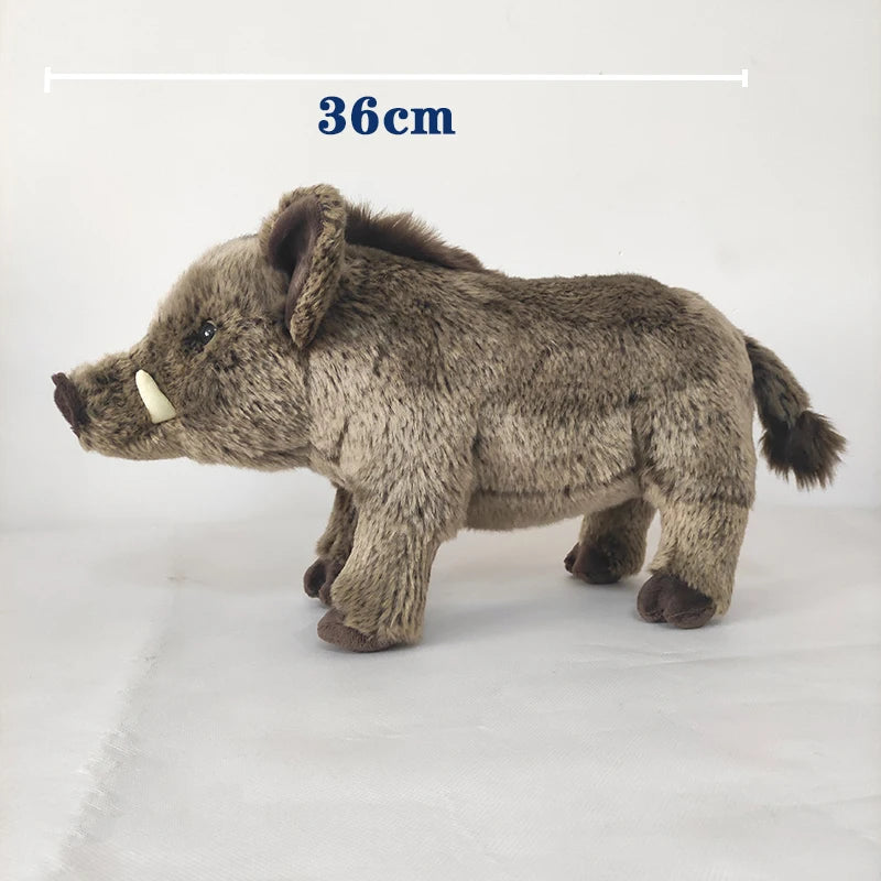 Vicious African Pig Plush Toy Frightening Wild Boar Stuffed Animal Dolls Ideal Birthday Gifts For Boys Decoration Dropshipping