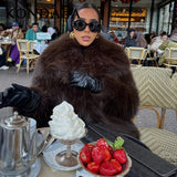 Elegant Faux Fur Oversized Coat