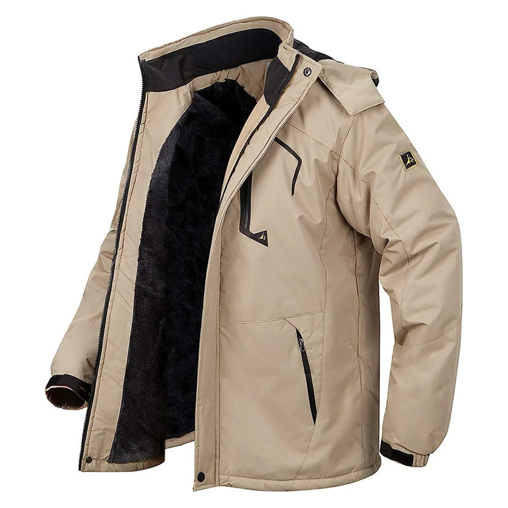 Men's Fleece-Lined Winter Parka | Waterproof Outdoor Jacket