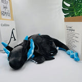New Large 48cm Blue Sleeping Charizard Plush Doll Toys Super Soft Pokemon Stuffed Animal, Anime Plush Pillow Floor/Sofa Cushion