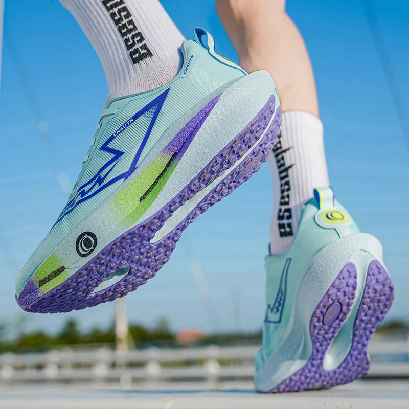 Men Running Shoes Carbon Board Marathon Athletic Nonskid Sneakers Speciality Sports Breathable Lightweight Women's Comfortable