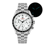 Watchdives WD1860 Watch VK63 Chronological Movement Stainless Steel Watch Sapphire AR Coating Night Light Retro Watches