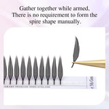 NAGARAKU Ship from America 10 cases Premade Spire Eyelash Plume Fluttering Eyelash Extensions Anime Effect Soft Comic