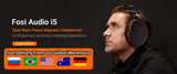 Fosi Audio i5 Open-Back Planar Magnetic Headphones