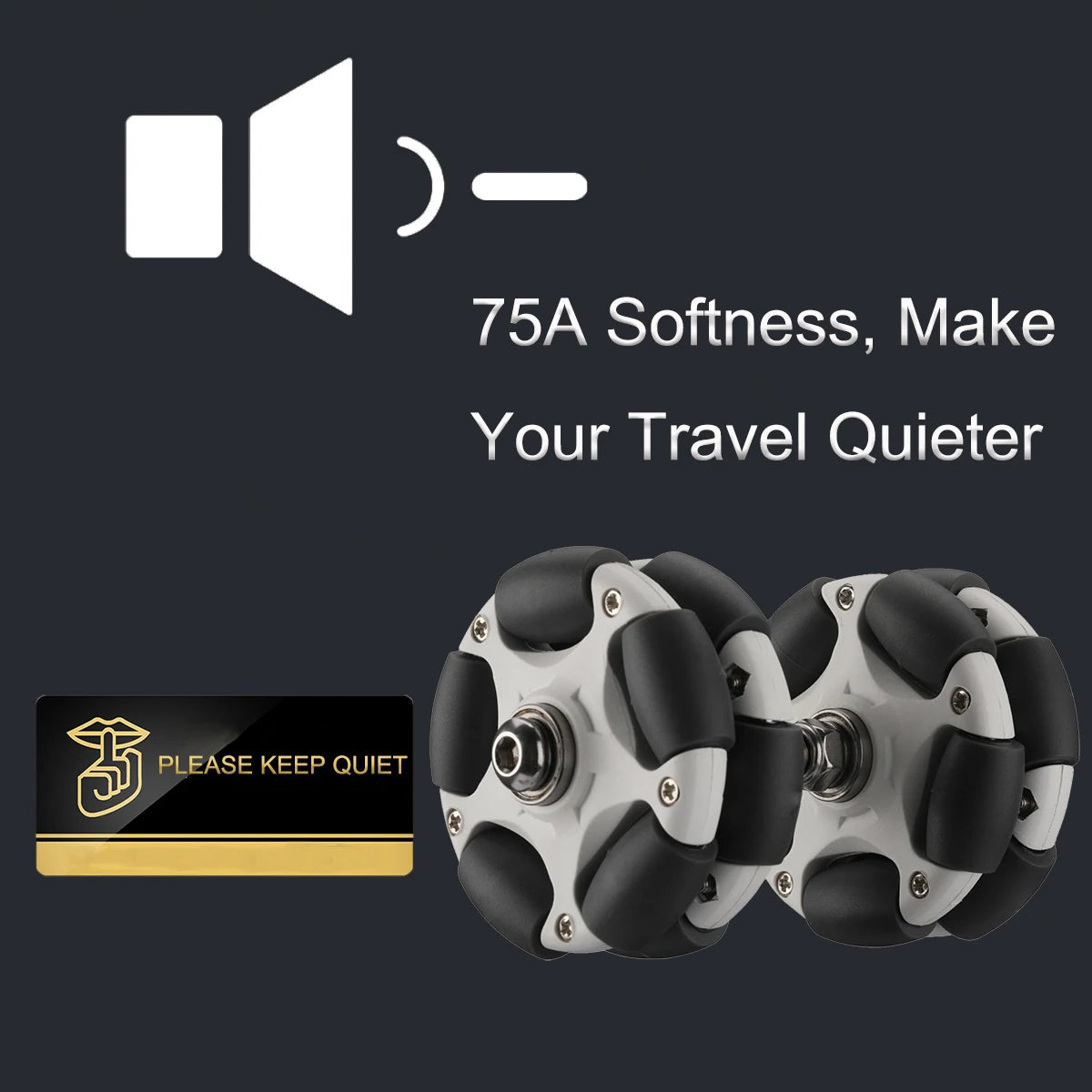 58mm Nylon Omni Wheels for Brompton Folding Bike