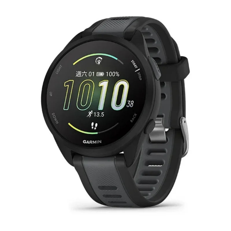 Garmin Forerunner 165 Smartwatch Built-in GPS 43mm 1.2" AMOLED Display 11 days Battery Life Heart Rate Monitor Fitness Tracker