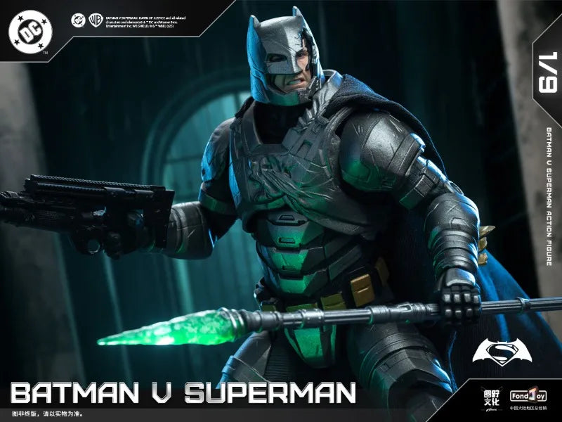 In Stock Fondjoy Batman VS Superman 1:9 Scale Action Figure Set DC Comics Movie Authentic Interchangeable Heads Boys Gifts Model
