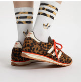 Adidas genuine clover women's leopard print durable and fashionable sports shoes JI0189