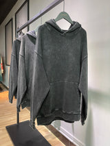 Vintage Wash Oversized Cotton Hoodie