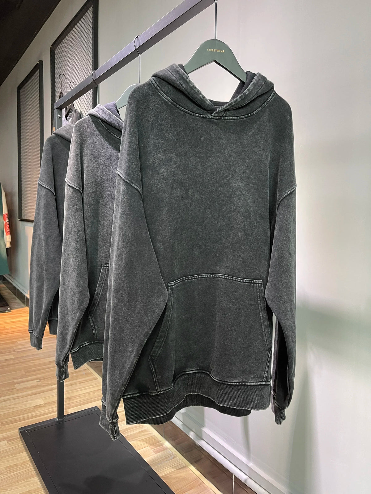 Vintage Wash Oversized Cotton Hoodie