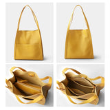 2025 New Women Bag Female Luxury Fashion Shoulder Bags Lady Soft 100% Cowhide Genuine Leather Niche Design Tote Bucket Handbag