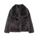 Elegant Faux Fur Oversized Coat
