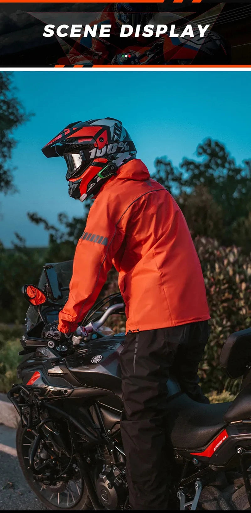 Waterproof Motorcycle Rain Suit – Jacket & Pants Set