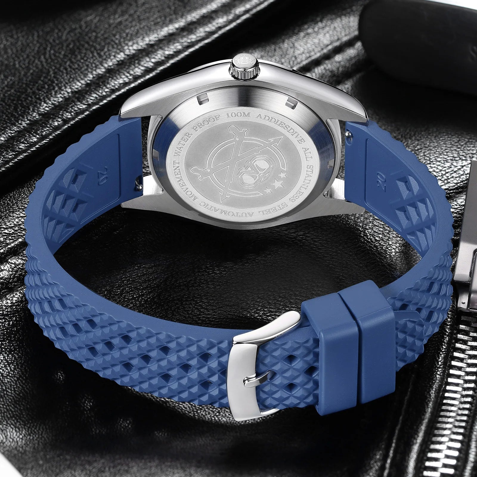 ADDIESDIVE Japan 8215 Men's Watch Bubble Mirror Glass Dress Automatic Mechanical Watch Super Luminous Luxury New Watches For Men