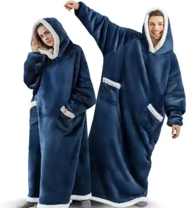 Oversized Hooded Blanket Robe