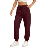 Women's High-Waist Drawstring Straight-Leg Pants