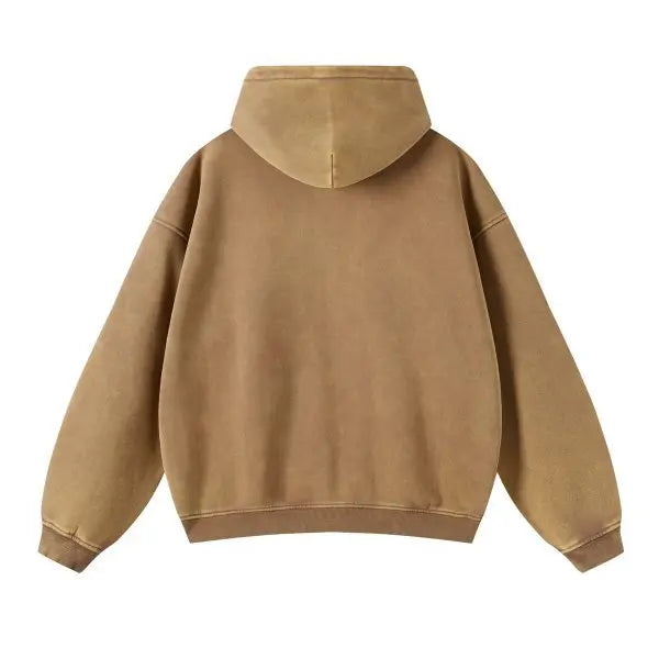 Men’s Vintage Wash Relaxed Zip-Up Hoodie