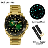 TOPHILL 43mm NH34 GMT Men Watch Automatic Mechanical Wristwatch 300M Dive Sapphire Ceramic Bezel Luxury Luminous 3H Date TD012G