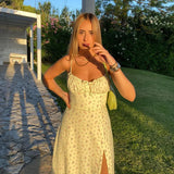 Women's Floral V-Neck Bodycon Maxi Dress