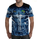 Summer New Brazil Jesus Soccer Jerseys Wifru Outdoor Football Training Breathable Uniforms Men's Quick-drying Tshirts Kid's Tops