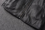 New 100% Cowhide Leather Jacket men Top Layer Clothes Men's Stand Collar Motorcycle Clothes  Autumn Winter Plus Size motorcycle