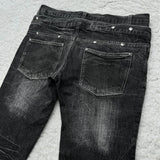 Y2K Retro Washed Double-Waisted Micro-Flare Jeans