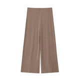 MUJER 2025 Baggy Pants Set 2 Piece Woman Summer Wide Leg Pants Women's Suit Knit Sleeveless Top Woman Outfit Casual Lady Sets