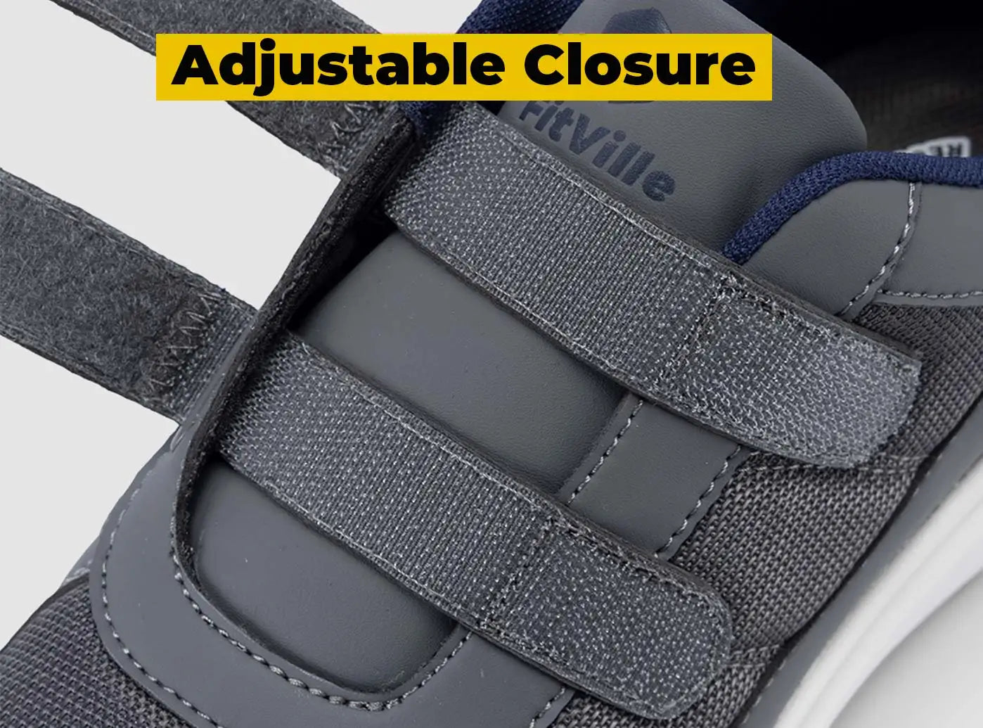 FitVille Diabetic Shoes for Men Extra Wide Width Elder Mens Diabetic Shoes for Neuropathy Swollen Feet Shoes Pain Relief