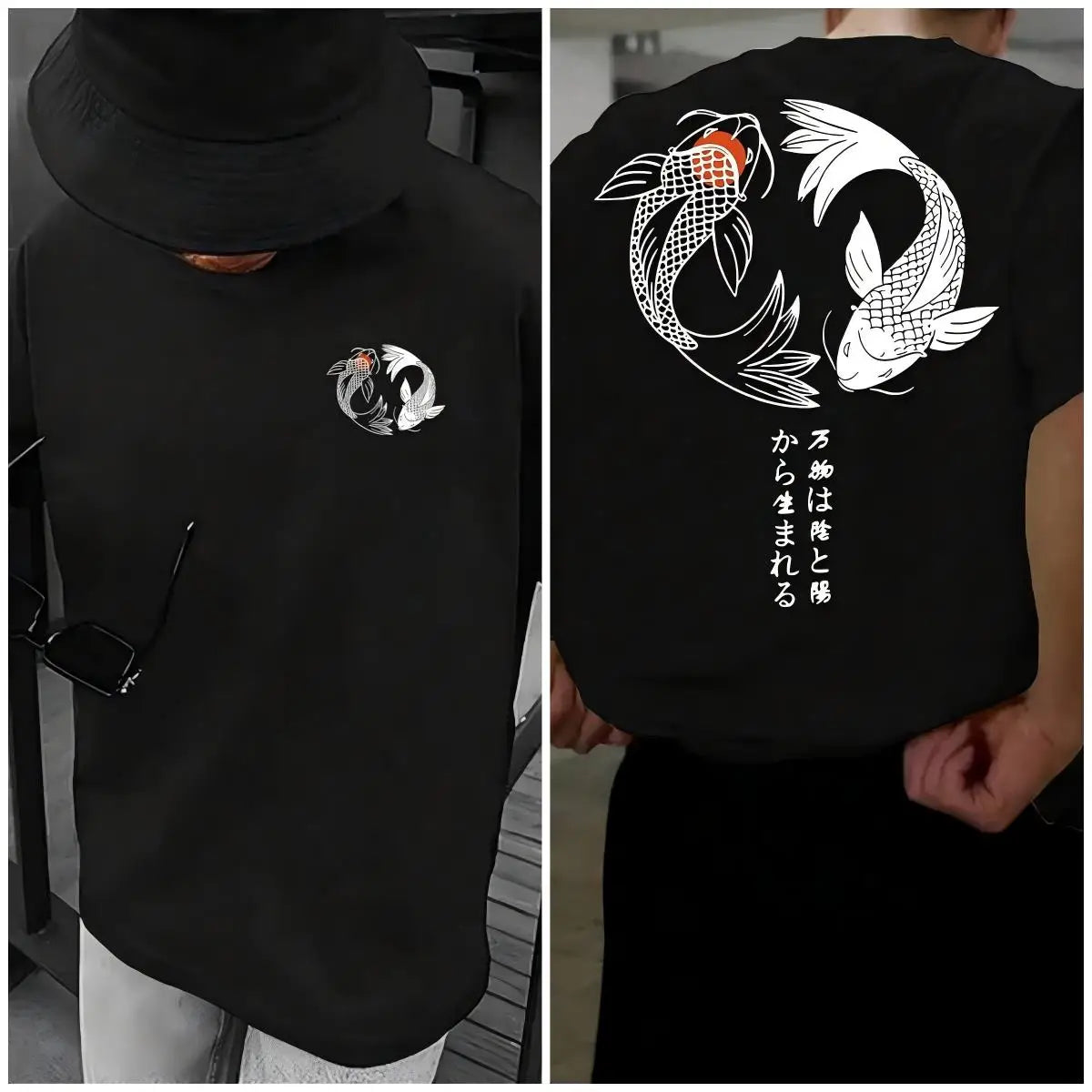 Japanese Koi Harajuku Graphic Tee