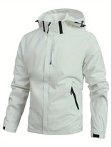 Men's Waterproof Hooded Windbreaker Jacket