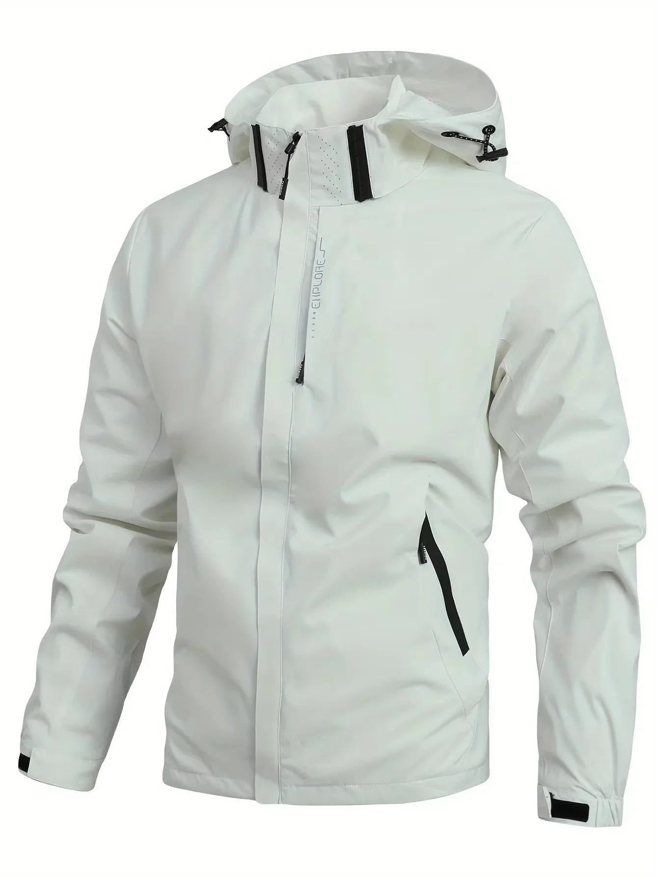 Men's Waterproof Hooded Windbreaker Jacket