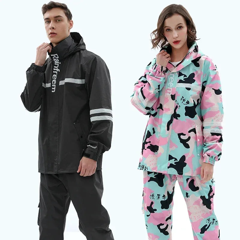 Waterproof Reflective Rain Suit – Jacket & Pants Set