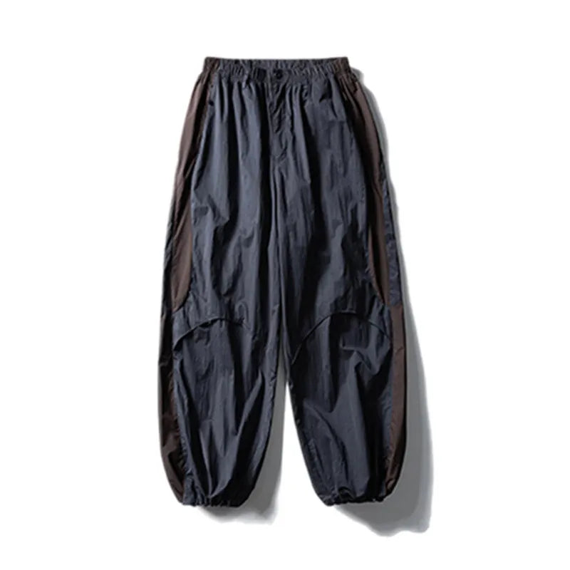 Men's Colorblock Wide-Leg Pants